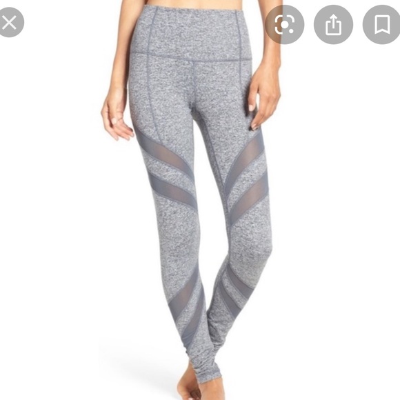 Zella Pants - Zella athletic grey mesh leggings